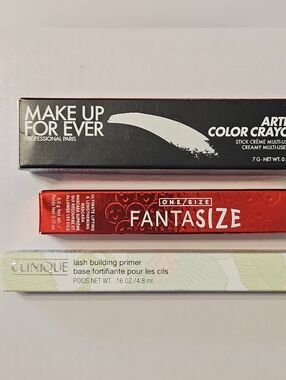 All about Eyes makeup Bundle - mascara, primer, shadow